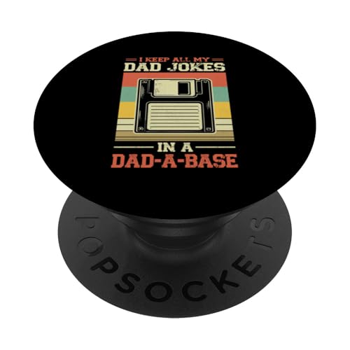 I Keep All My Witze In A Dad A Base Vatertag Retro Daddy PopSockets Klebender PopGrip I Keep All My Witze In A Dad A Base Vatertag Retro Daddy PopSockets Klebender PopGrip von Funny Dad Jokes Sarcastic Fatherhood Daddy Men Dad
