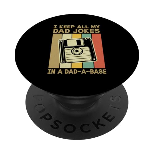 I Keep All My Witze In A Dad A Base Vatertag Retro Daddy PopSockets Klebender PopGrip I Keep All My Witze In A Dad A Base Vatertag Retro Daddy PopSockets Klebender PopGrip von Funny Dad Jokes Sarcastic Fatherhood Daddy Men Dad