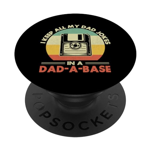 I Keep All My Witze In A Dad A Base Vatertag Retro Daddy PopSockets Klebender PopGrip I Keep All My Witze In A Dad A Base Vatertag Retro Daddy PopSockets Klebender PopGrip von Funny Dad Jokes Sarcastic Fatherhood Daddy Men Dad