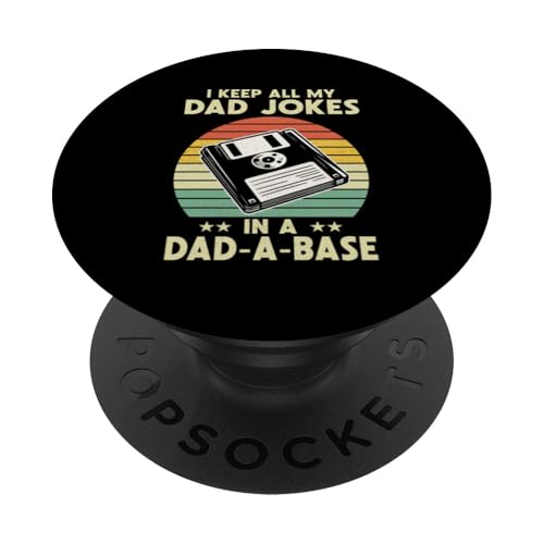 I Keep All My Witze In A Dad A Base Vatertag Retro Daddy PopSockets Klebender PopGrip I Keep All My Witze In A Dad A Base Vatertag Retro Daddy PopSockets Klebender PopGrip von Funny Dad Jokes Sarcastic Fatherhood Daddy Men Dad