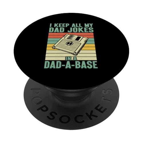 I Keep All My Witze In A Dad A Base Vatertag Retro Daddy PopSockets Klebender PopGrip I Keep All My Witze In A Dad A Base Vatertag Retro Daddy PopSockets Klebender PopGrip von Funny Dad Jokes Sarcastic Fatherhood Daddy Men Dad
