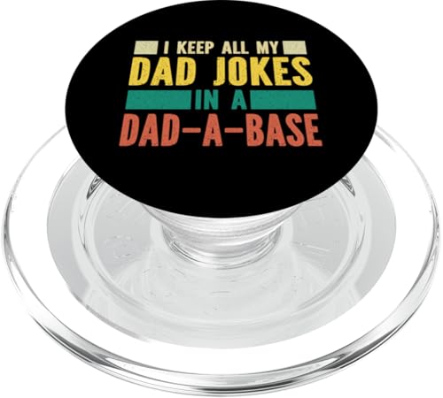 I Keep All My Witze In A Dad A Base Vatertag Retro Daddy PopSockets PopGrip für MagSafe I Keep All My Witze In A Dad A Base Vatertag Retro Daddy PopSockets PopGrip für MagSafe von Funny Dad Jokes Sarcastic Fatherhood Daddy Men Dad