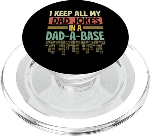 I Keep All My Witze In A Dad A Base Vatertag Retro Daddy PopSockets PopGrip für MagSafe I Keep All My Witze In A Dad A Base Vatertag Retro Daddy PopSockets PopGrip für MagSafe von Funny Dad Jokes Sarcastic Fatherhood Daddy Men Dad