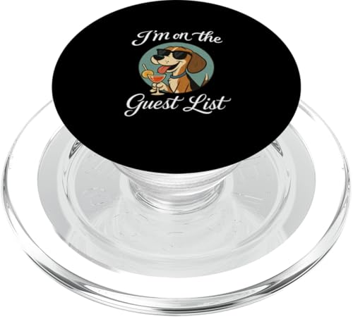 Beagle Gästeliste Lustige Hundeparty PopSockets PopGrip für MagSafe von Funny Dogs Pop Art Store
