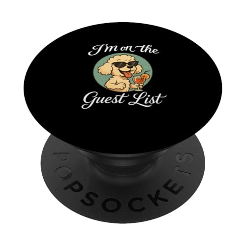 Bichon Frisé Gästeliste Lustige Hundeparty PopSockets Klebender PopGrip Bichon Frisé Gästeliste Lustige Hundeparty PopSockets Klebender PopGrip von Funny Dogs Pop Art Store