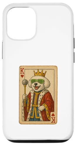 Bichon Frisé King Hearts Coole Spielkarte Retro Disco Hund Hülle für iPhone 12/12 Pro Bichon Frisé King Hearts Coole Spielkarte Retro Disco Hund Hülle für iPhone 12/12 Pro von Funny Dogs Pop Art Store