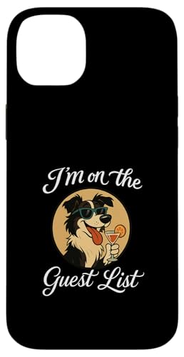 Border Collie Gästeliste Lustige Hundeparty Hülle für iPhone 14 Plus Border Collie Gästeliste Lustige Hundeparty Hülle für iPhone 14 Plus von Funny Dogs Pop Art Store