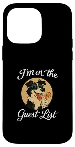 Border Collie Gästeliste Lustige Hundeparty Hülle für iPhone 14 Pro Max Border Collie Gästeliste Lustige Hundeparty Hülle für iPhone 14 Pro Max von Funny Dogs Pop Art Store