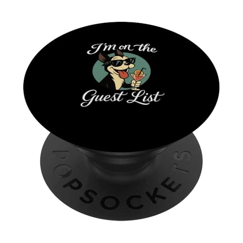 Boston Terrier Gästeliste Lustige Hundeparty PopSockets Klebender PopGrip Boston Terrier Gästeliste Lustige Hundeparty PopSockets Klebender PopGrip von Funny Dogs Pop Art Store
