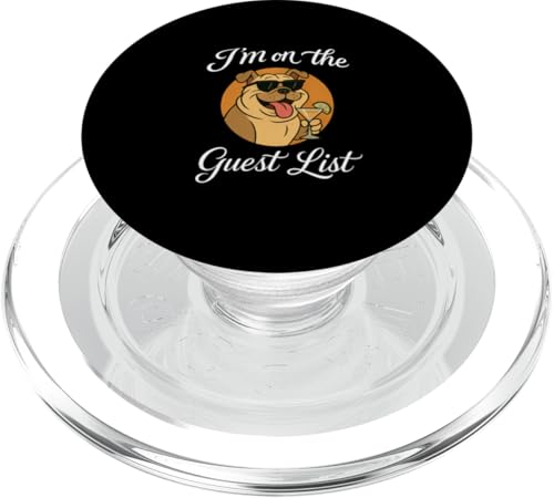 Bulldogge Gästeliste Lustige Hundeparty PopSockets PopGrip für MagSafe Bulldogge Gästeliste Lustige Hundeparty PopSockets PopGrip für MagSafe von Funny Dogs Pop Art Store