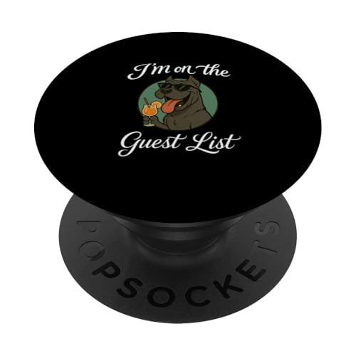 Cane Corso Gästeliste Lustige Hundeparty PopSockets Klebender PopGrip Cane Corso Gästeliste Lustige Hundeparty PopSockets Klebender PopGrip von Funny Dogs Pop Art Store