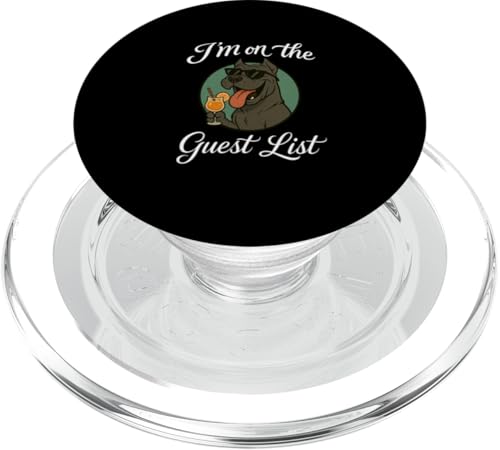 Cane Corso Gästeliste Lustige Hundeparty PopSockets PopGrip für MagSafe Cane Corso Gästeliste Lustige Hundeparty PopSockets PopGrip für MagSafe von Funny Dogs Pop Art Store