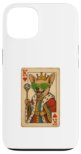 Chihuahua King Hearts Coole Spielkarte Retro Disco Hund Hülle für iPhone 13 Chihuahua King Hearts Coole Spielkarte Retro Disco Hund Hülle für iPhone 13 von Funny Dogs Pop Art Store