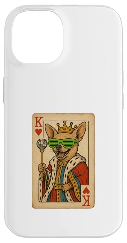 Chihuahua King Hearts Coole Spielkarte Retro Disco Hund Hülle für iPhone 14 Chihuahua King Hearts Coole Spielkarte Retro Disco Hund Hülle für iPhone 14 von Funny Dogs Pop Art Store