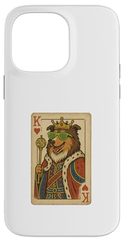 Collie King Spielkarte Retro Disco Hund Hülle für iPhone 14 Pro Max Collie King Spielkarte Retro Disco Hund Hülle für iPhone 14 Pro Max von Funny Dogs Pop Art Store