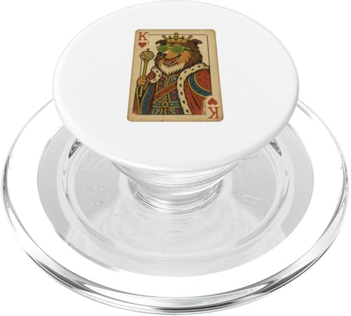 Collie King Spielkarte Retro Disco Hund PopSockets PopGrip für MagSafe Collie King Spielkarte Retro Disco Hund PopSockets PopGrip für MagSafe von Funny Dogs Pop Art Store