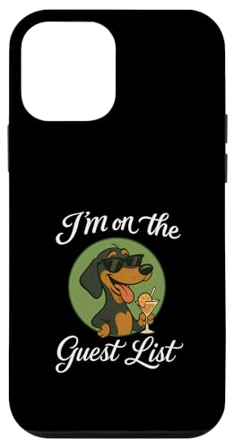 Dackel-Gästeliste Lustige Hundeparty Hülle für iPhone 12 mini Dackel-Gästeliste Lustige Hundeparty Hülle für iPhone 12 mini von Funny Dogs Pop Art Store