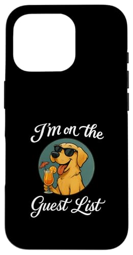 Labrador Gästeliste Lustige Hundeparty Golden Retriever Hülle für iPhone 16 Pro Labrador Gästeliste Lustige Hundeparty Golden Retriever Hülle für iPhone 16 Pro von Funny Dogs Pop Art Store