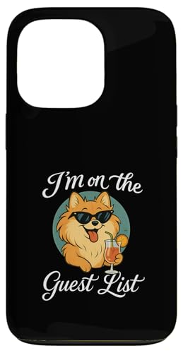 Pommersche Gästeliste Lustige Hundeparty Hülle für iPhone 13 Pro von Funny Dogs Pop Art Store