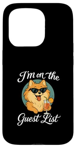 Pommersche Gästeliste Lustige Hundeparty Hülle für iPhone 15 Pro Pommersche Gästeliste Lustige Hundeparty Hülle für iPhone 15 Pro von Funny Dogs Pop Art Store