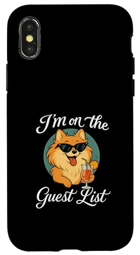 Pommersche Gästeliste Lustige Hundeparty Hülle für iPhone X/XS Pommersche Gästeliste Lustige Hundeparty Hülle für iPhone X/XS von Funny Dogs Pop Art Store