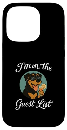 Rottweiler Gästeliste Lustige Hundeparty Hülle für iPhone 14 Pro Rottweiler Gästeliste Lustige Hundeparty Hülle für iPhone 14 Pro von Funny Dogs Pop Art Store