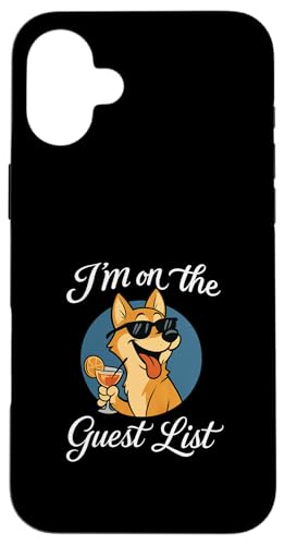 Shiba Inu Gästeliste Lustige Hundeparty Hülle für iPhone 16 Plus Shiba Inu Gästeliste Lustige Hundeparty Hülle für iPhone 16 Plus von Funny Dogs Pop Art Store
