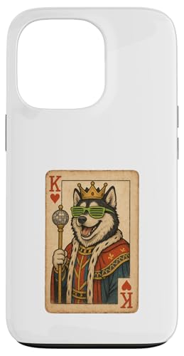 Spielkarte Sibirischer Husky King Herzen coole Spielkarte Retro Disco Hund Hülle für iPhone 13 Pro Spielkarte Sibirischer Husky King Herzen coole Spielkarte Retro Disco Hund Hülle für iPhone 13 Pro von Funny Dogs Pop Art Store