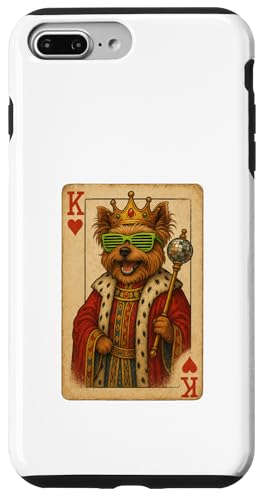 Yorkshire Terrier King Hearts Coole Spielkarte Disco Hund Hülle für iPhone 7 Plus/8 Plus Yorkshire Terrier King Hearts Coole Spielkarte Disco Hund Hülle für iPhone 7 Plus/8 Plus von Funny Dogs Pop Art Store