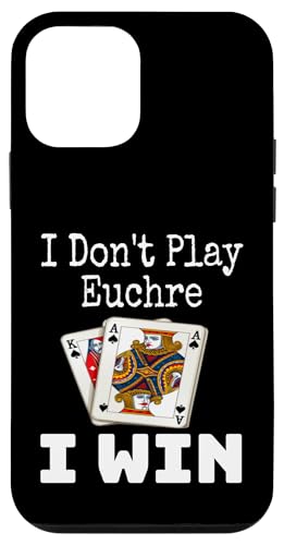 Lustig, ich spiele nicht Euchre, ich gewinne einen Kartenspielabend, Sarkasmus Hülle für iPhone 12 mini von Funny Euchre Gifts