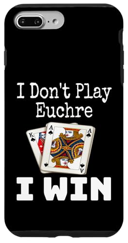 Lustig, ich spiele nicht Euchre, ich gewinne einen Kartenspielabend, Sarkasmus Hülle für iPhone 7 Plus/8 Plus von Funny Euchre Gifts