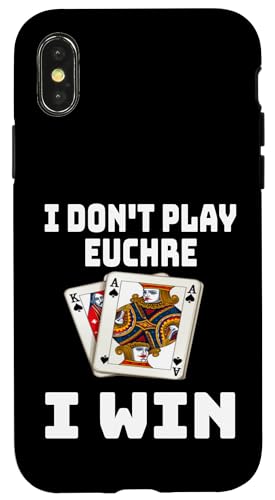 Lustig, ich spiele nicht Euchre, ich gewinne einen Kartenspielabend, Sarkasmus Hülle für iPhone X/XS Lustig, ich spiele nicht Euchre, ich gewinne einen Kartenspielabend, Sarkasmus Hülle für iPhone X/XS von Funny Euchre Gifts