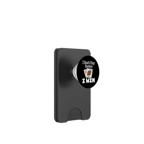 Lustig, ich spiele nicht Euchre, ich gewinne einen Kartenspielabend, Sarkasmus PopSockets PopWallet für MagSafe von Funny Euchre Gifts
