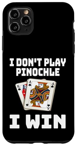Lustig Ich spiele Pinochle nicht Ich gewinne Kartenspielabend Sarkasmus Hülle für iPhone 11 Pro Max von Funny Euchre Gifts