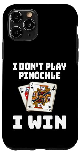 Lustig Ich spiele Pinochle nicht Ich gewinne Kartenspielabend Sarkasmus Hülle für iPhone 11 Pro von Funny Euchre Gifts