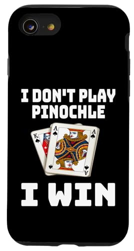 Lustig Ich spiele Pinochle nicht Ich gewinne Kartenspielabend Sarkasmus Hülle für iPhone SE (2020) / 7 / 8 von Funny Euchre Gifts