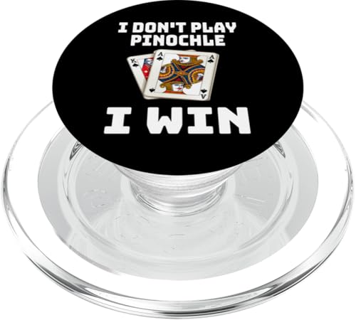 Lustig Ich spiele Pinochle nicht Ich gewinne Kartenspielabend Sarkasmus PopSockets PopGrip für MagSafe von Funny Euchre Gifts