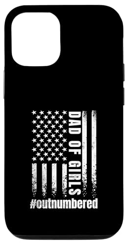 Dad of Girls Outnumbered Flagge der USA Lustiger Vatertag für Männer Hülle für iPhone 12/12 Pro von Funny Father's Day Gear