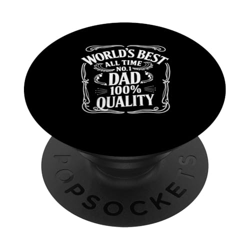 Der weltbeste Vater aller Zeiten, Nr. 1, cool, Vatertags-Daddy, Herren PopSockets Klebender PopGrip von Funny Father's Day Gear