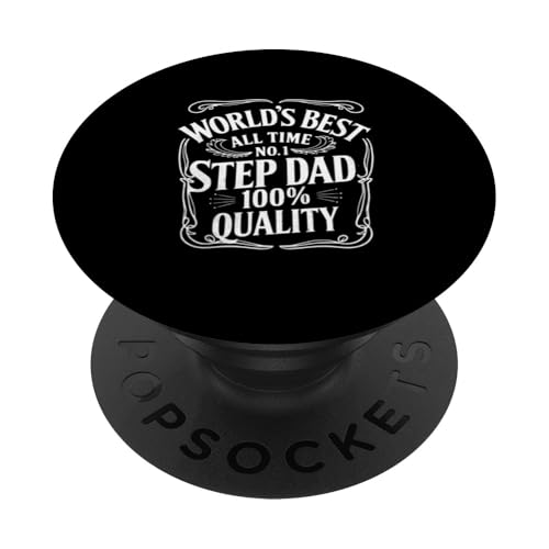 Der weltbeste aller Zeiten Nr. 1 Step Dad Cool Vatertag Herren PopSockets Klebender PopGrip von Funny Father's Day Gear