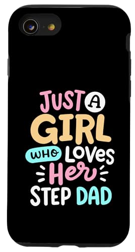 Ein Mädchen, das ihren Stiefvater liebt, süßer Vater, Tochter, Matching Hülle für iPhone SE (2020) / 7 / 8 von Funny Father's Day Gear