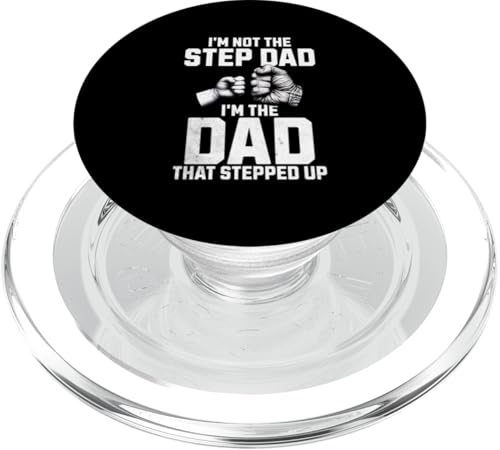 Ich bin nicht der Stiefvater, ich bin der Vater, der aufgestiegen ist, Männervater PopSockets PopGrip für MagSafe Ich bin nicht der Stiefvater, ich bin der Vater, der aufgestiegen ist, Männervater PopSockets PopGrip für MagSafe von Funny Father's Day Gear