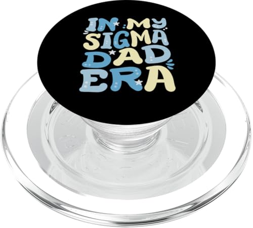 In My Sigma Dad Era Retro Groovy Fun Happy Vatertag Herren PopSockets PopGrip für MagSafe von Funny Father's Day Gear