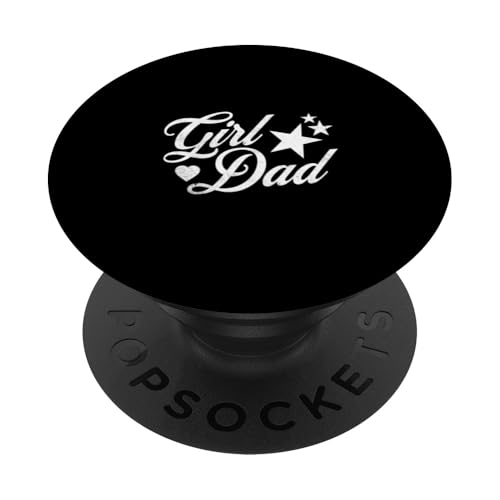 Mädchen Papa Niedlich Vatertag Stolzer Vater der Mädchen Papa Papa Papa PopSockets Klebender PopGrip von Funny Father's Day Gear
