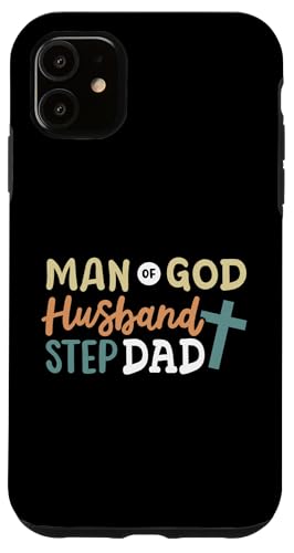 Mann Gottes Ehemann Stiefvater Religiöses Kreuz Christlicher Vater Hülle für iPhone 11 Mann Gottes Ehemann Stiefvater Religiöses Kreuz Christlicher Vater Hülle für iPhone 11 von Funny Father's Day Gear