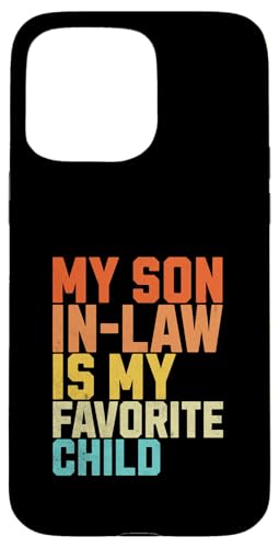 Mein Schwiegersohn ist mein Lieblingskind Lustige Vatertagsmänner Hülle für iPhone 15 Pro Max Mein Schwiegersohn ist mein Lieblingskind Lustige Vatertagsmänner Hülle für iPhone 15 Pro Max von Funny Father's Day Gear