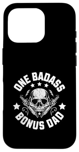 One Badass Bonus Dad im Vintage-Stil, lustiger Stiefvater zum Vatertag, Herren Hülle für iPhone 16 Pro One Badass Bonus Dad im Vintage-Stil, lustiger Stiefvater zum Vatertag, Herren Hülle für iPhone 16 Pro von Funny Father's Day Gear