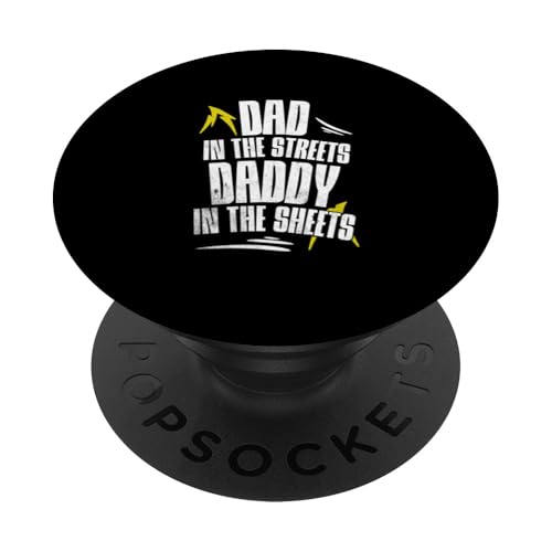 Papa auf der Straße Papa in den Laken Erster Vatertag PopSockets Klebender PopGrip von Funny Father's Day Gear