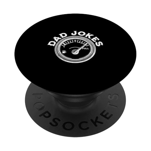Papa scherzt Tank ist voll Lustiger Vatertags-Ehemann Humor Männer PopSockets Klebender PopGrip von Funny Father's Day Gear