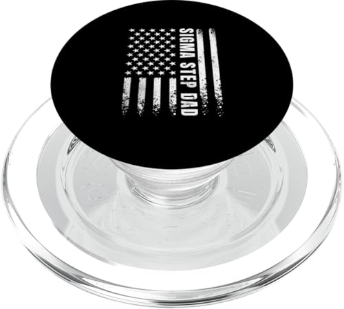Sigma Step Dad USA Flagge Lustig Vatertag Stiefvater Männer PopSockets PopGrip für MagSafe von Funny Father's Day Gear